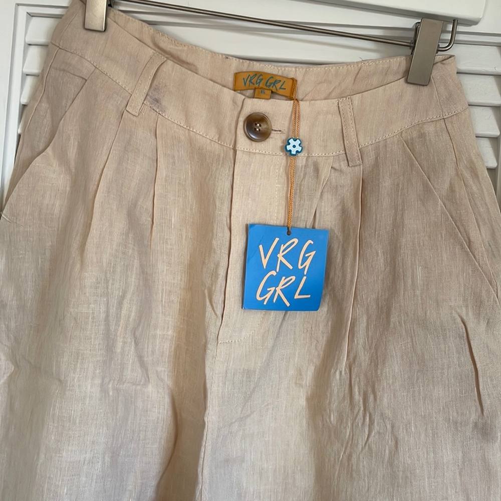 NWT Vrg Girl Wide Leg Linen Pants